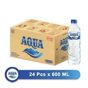 Aqua Air Mineral Botol (600 ml x 24 Botol/Karton)